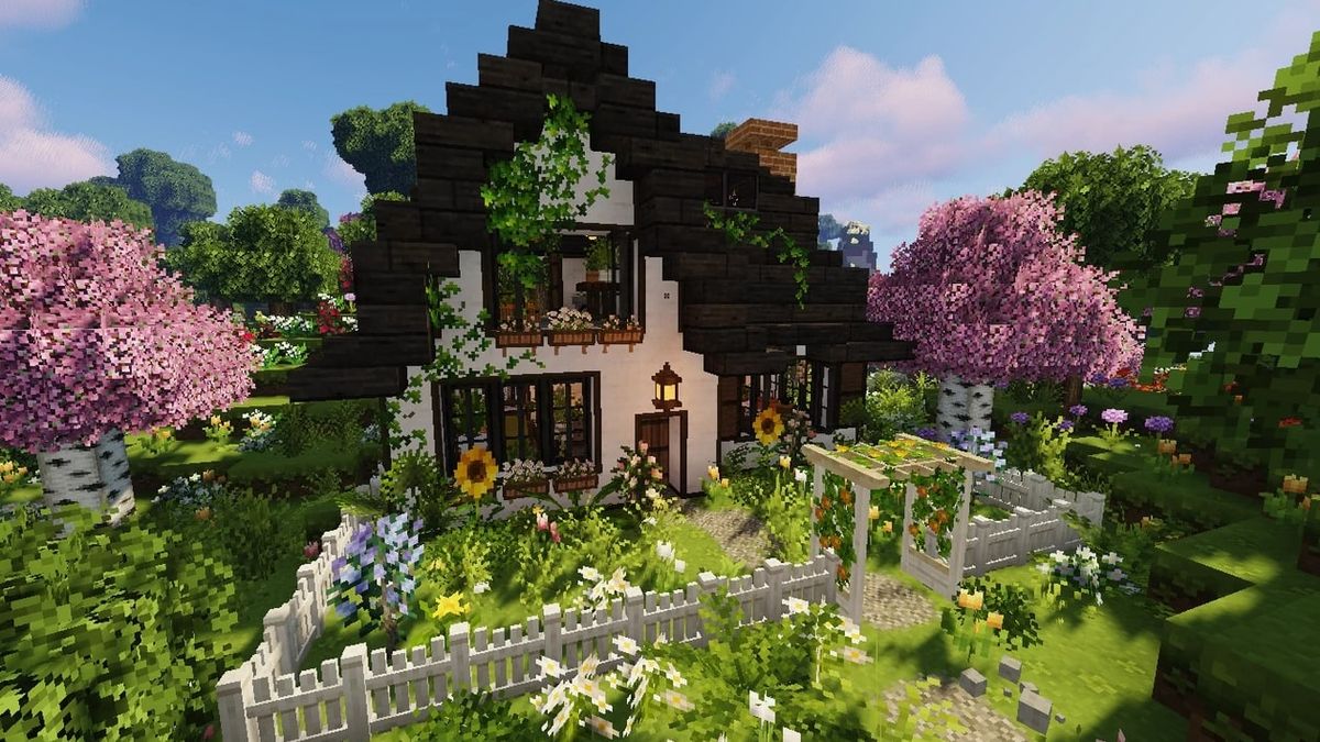 minecraft cottagecore village