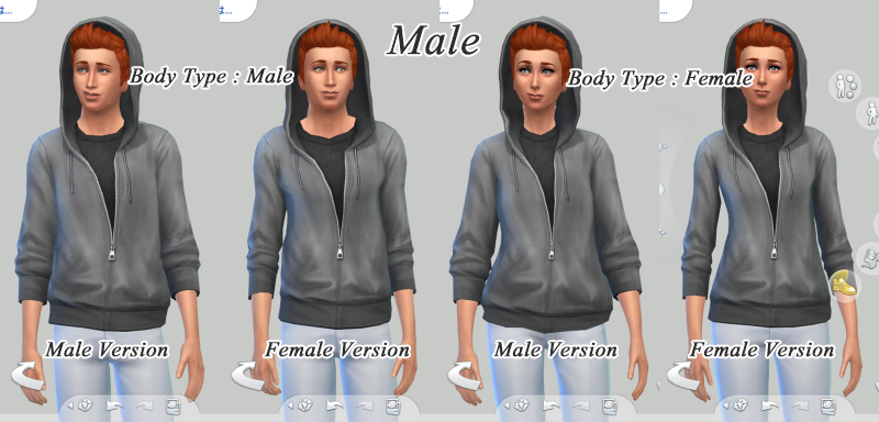 sims 4 hoodie with hood up