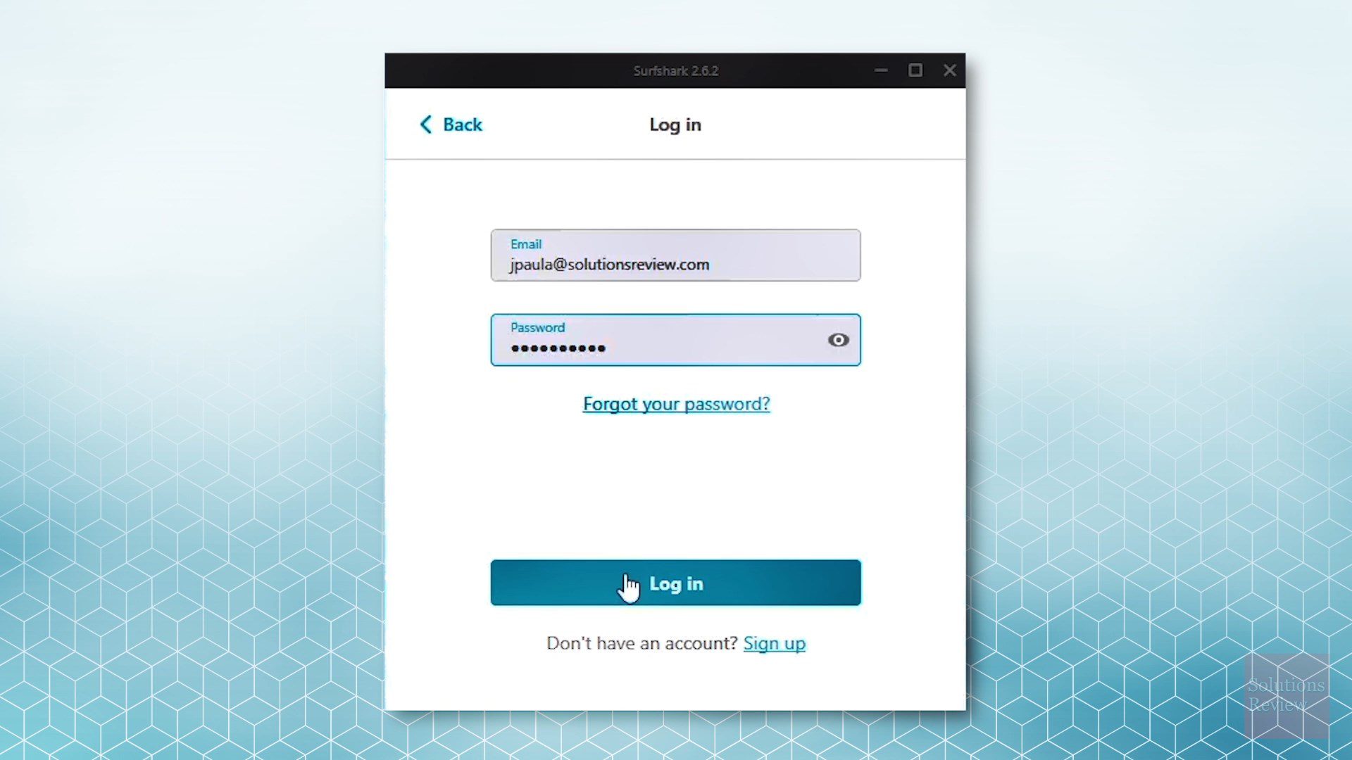 surfshark login