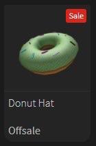 donut hat roblox