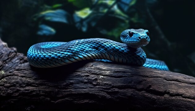 blue snake wallpaper