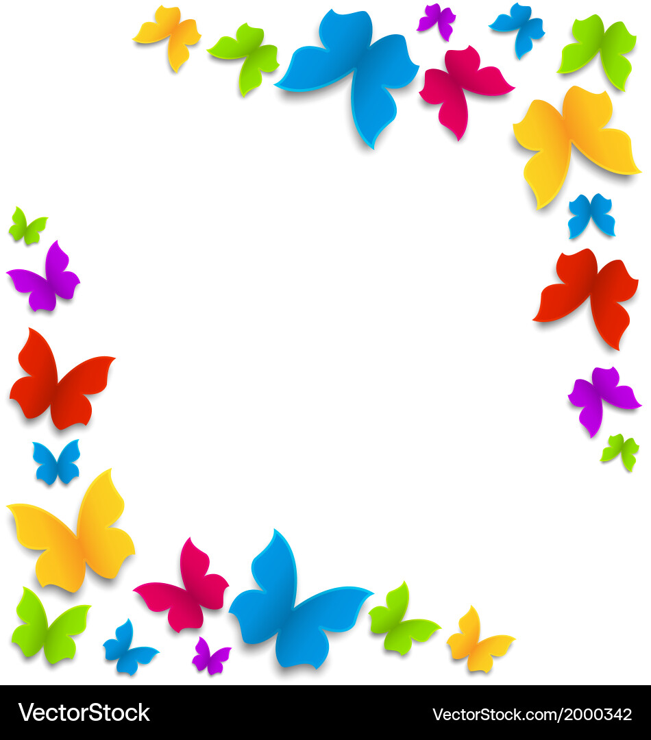 border butterfly background design