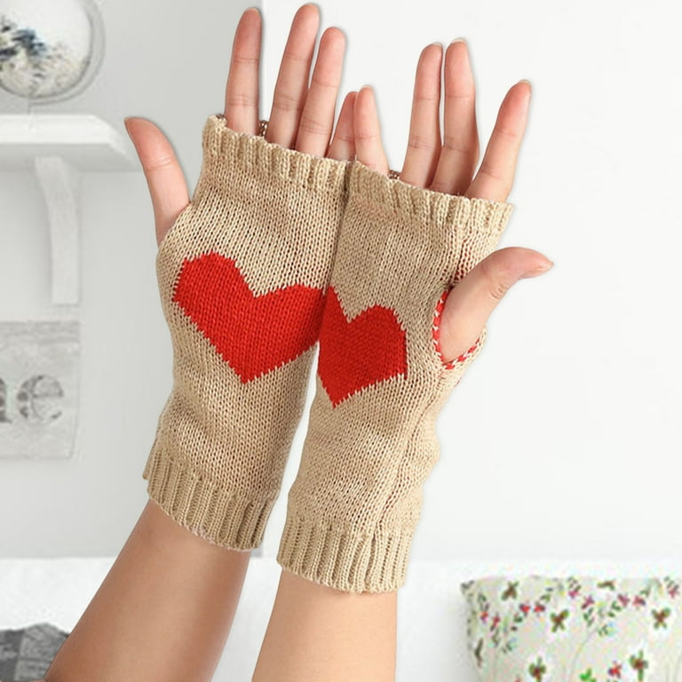 warm fingerless gloves