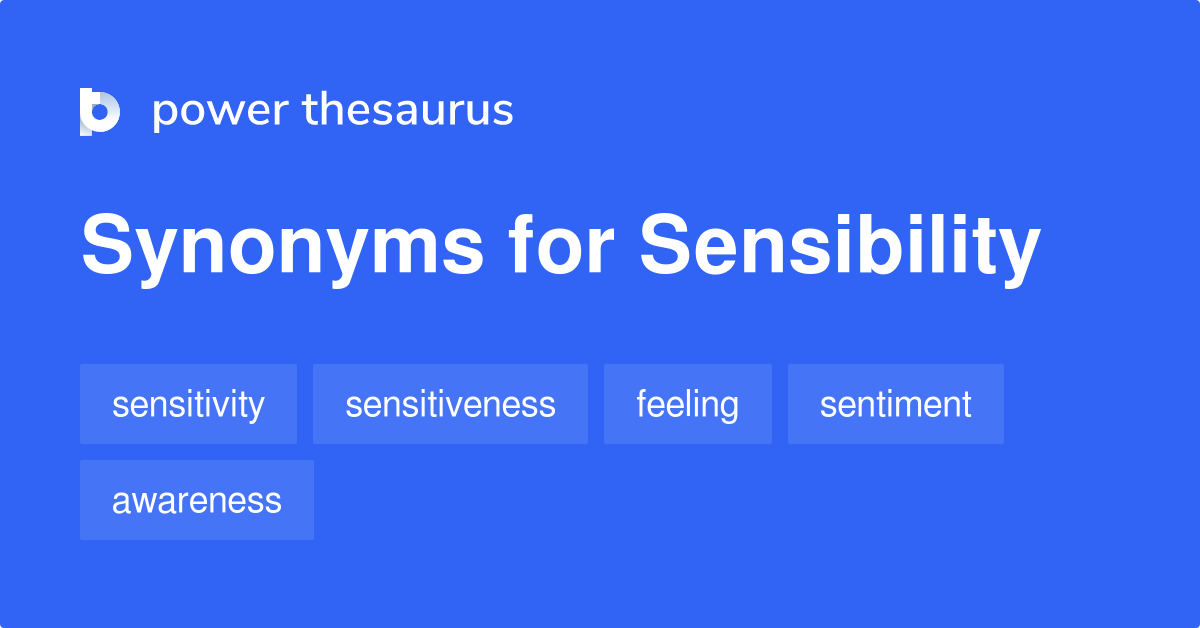 sensibility thesaurus