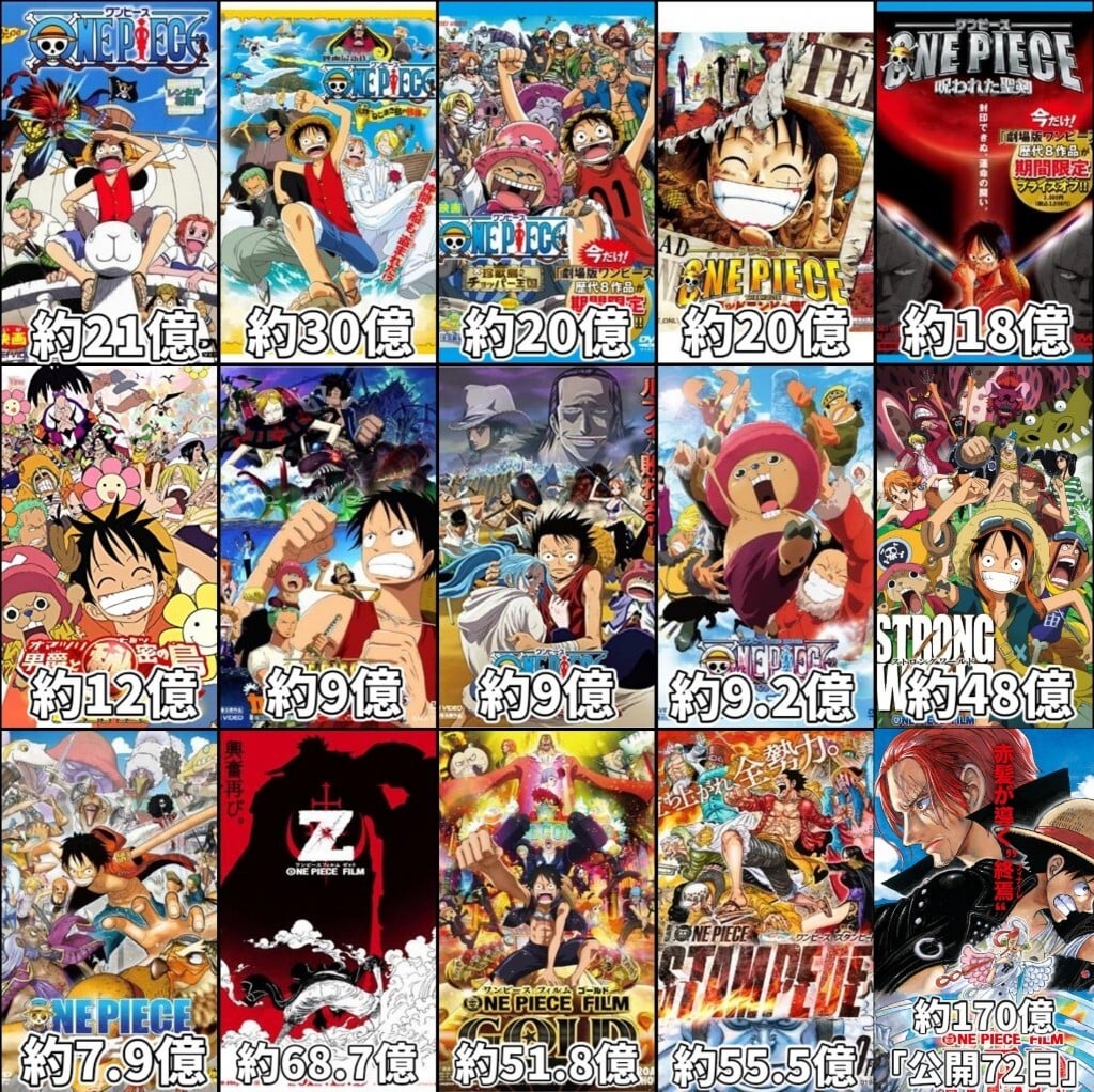 one piece movie names