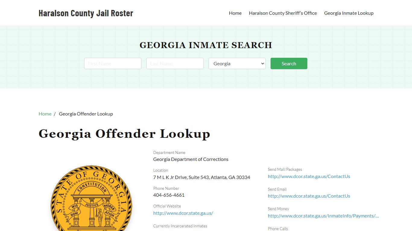 haralson county inmate search