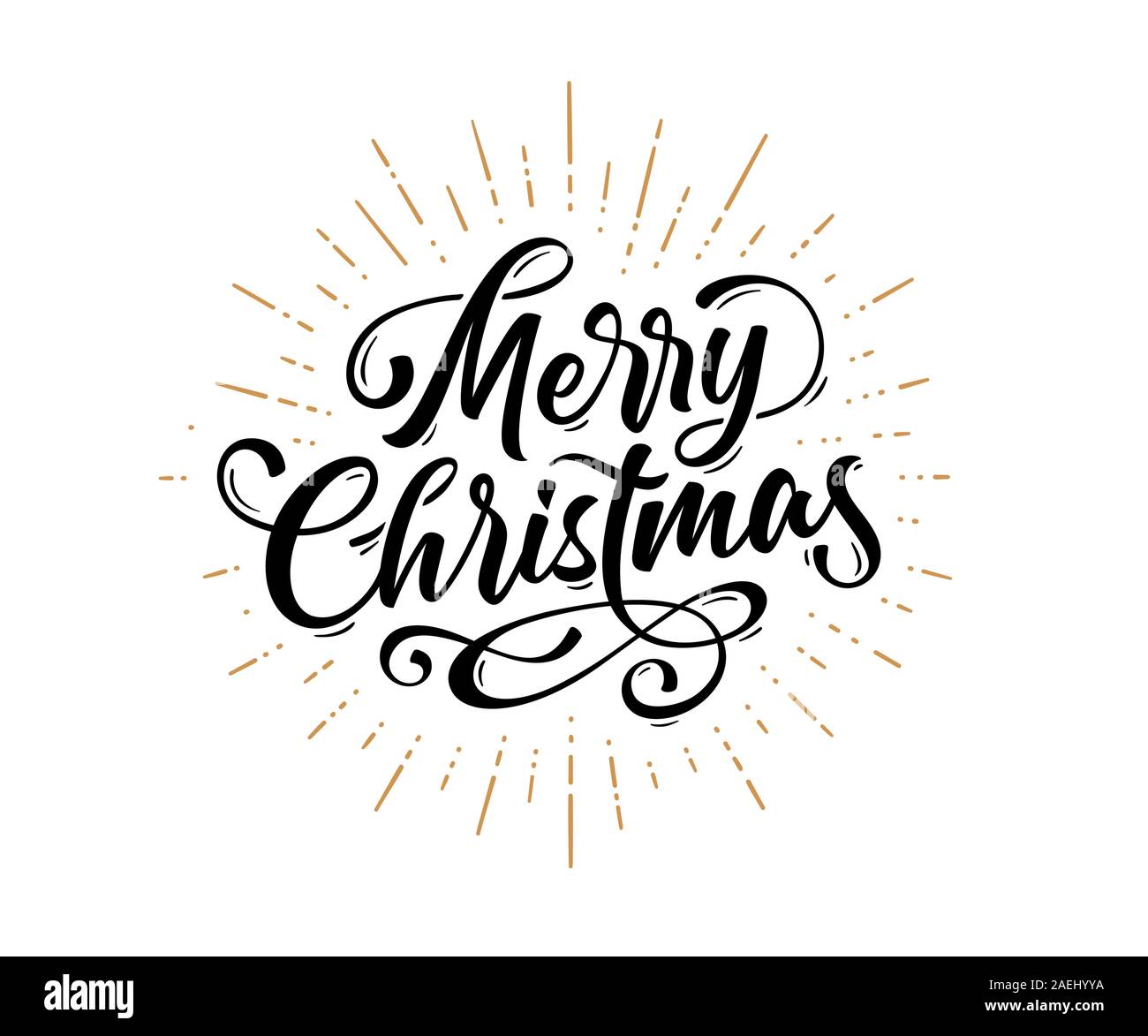 lettering of merry christmas