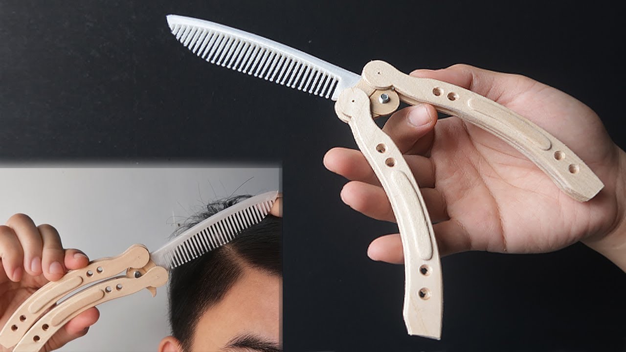 butterfly knife comb