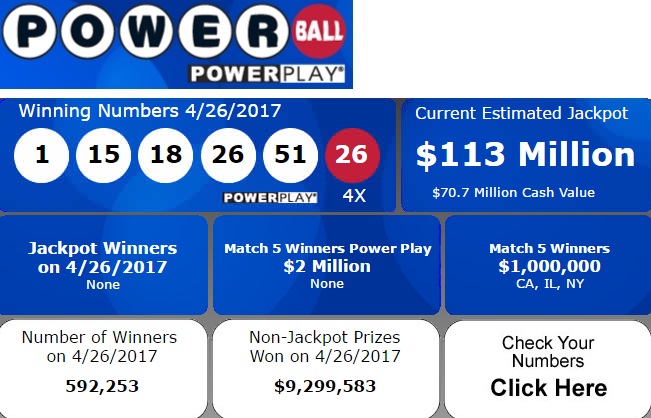 2 numbers and powerball number