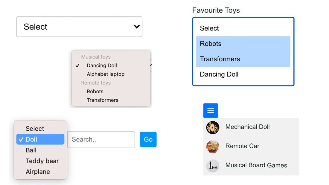 chtml dropdownlist