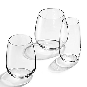 tiffany stemless wine glasses