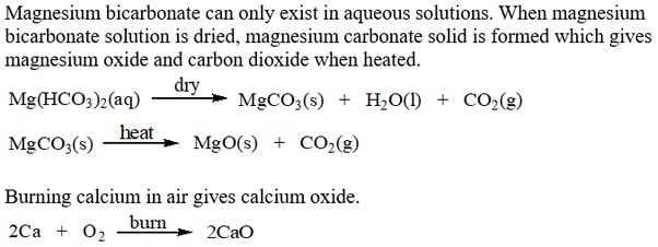 when calcium carbonate is heated