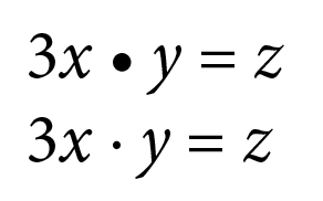 multiplication dot copy paste