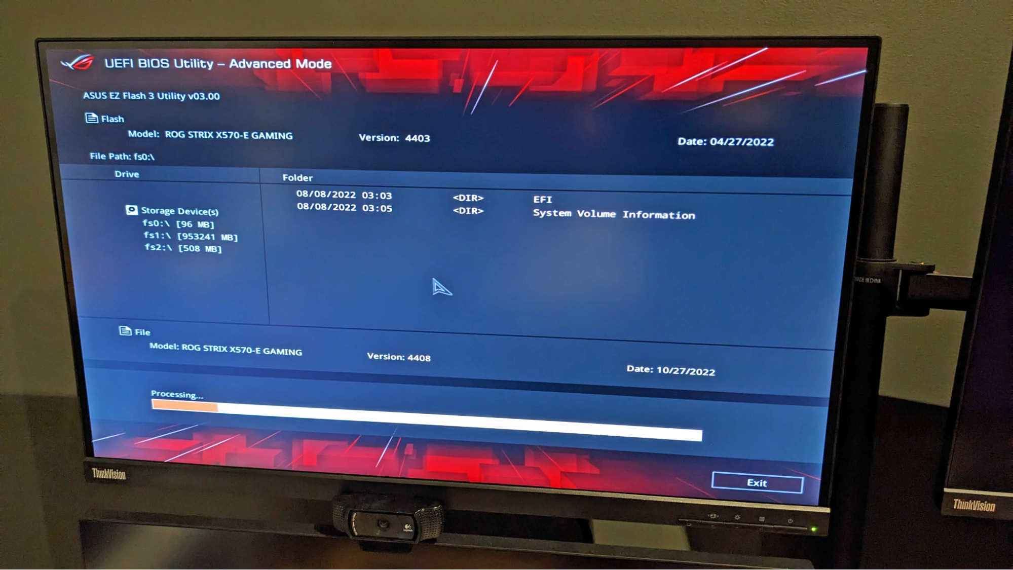 how to instal bios update