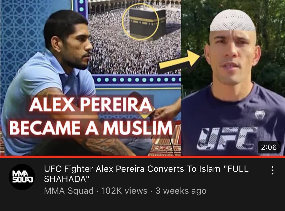 alex pereira religion