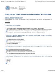 fema is 2200 final exam answers