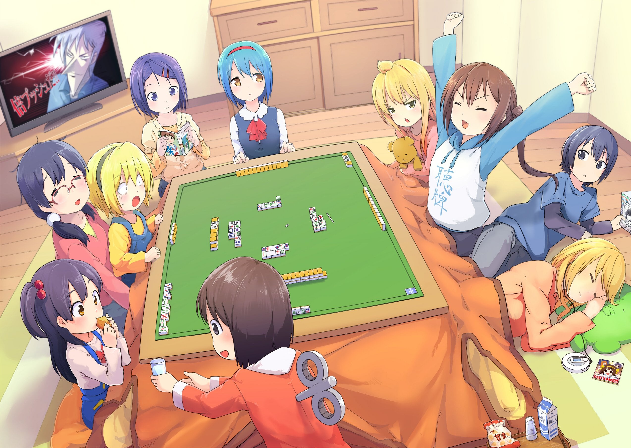 mahjong party comics