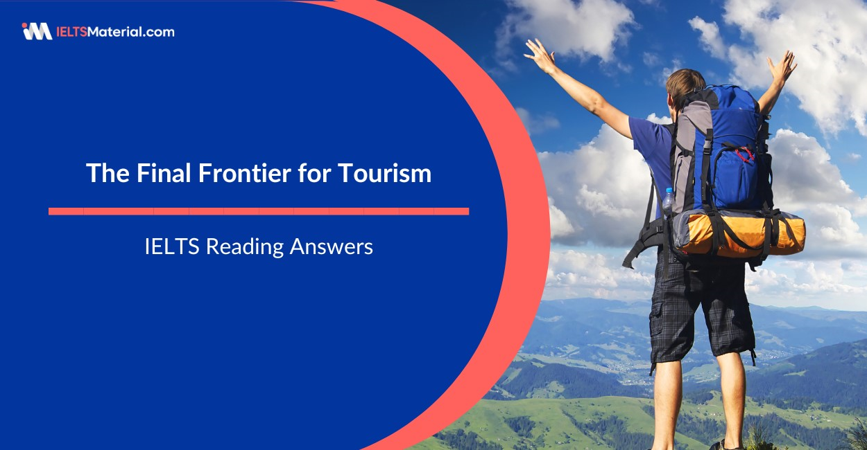 the final frontier for tourism reading answers