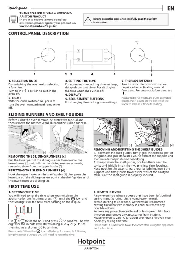 hotpoint user manual