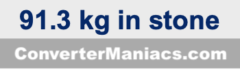91.3 kg in pounds