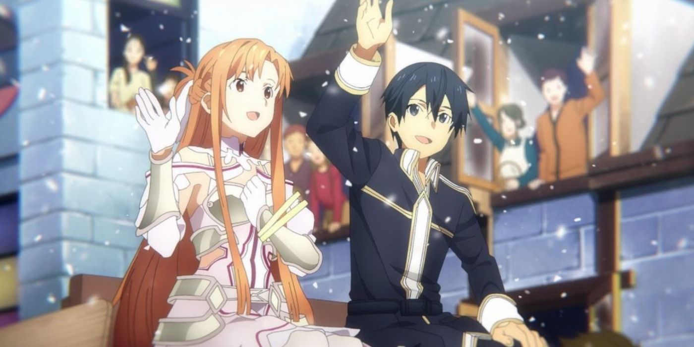 sword art online kirito and asuna