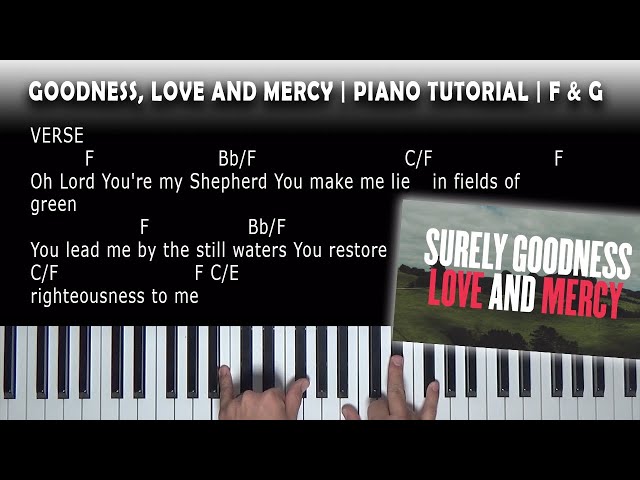 goodness love and mercy chords