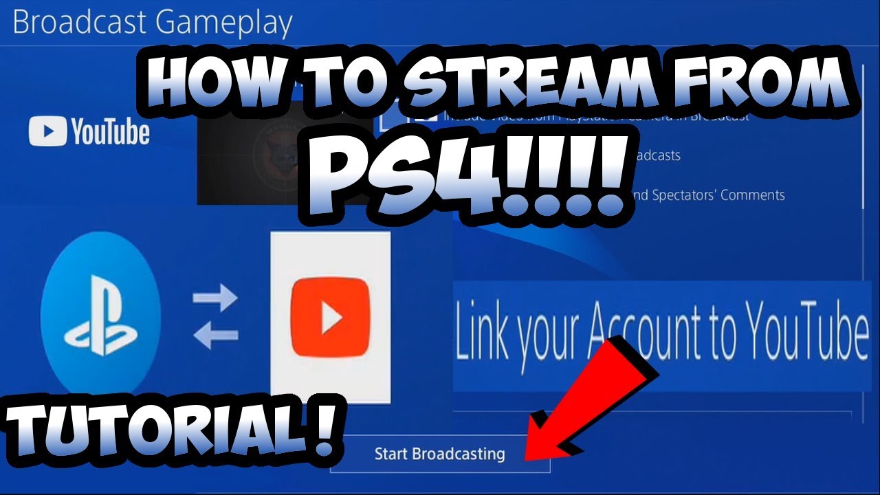 how to live stream on youtube from ps4