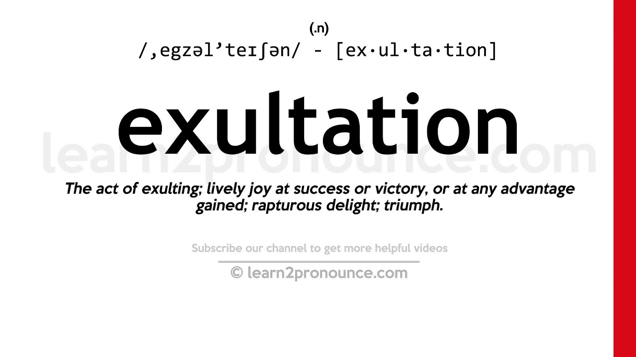 exultation definition