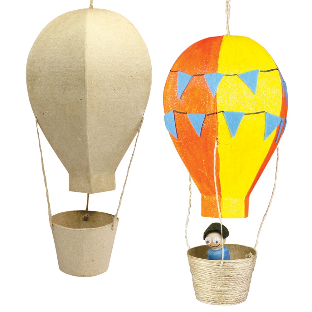 papier mache hot air balloon