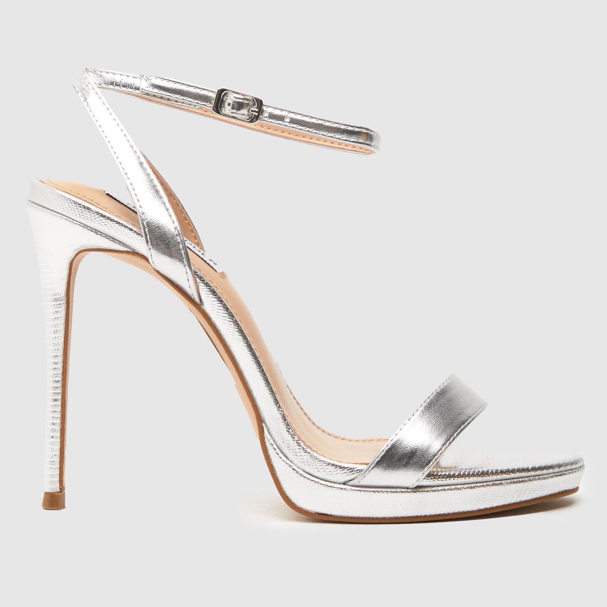 steve madden silver heels