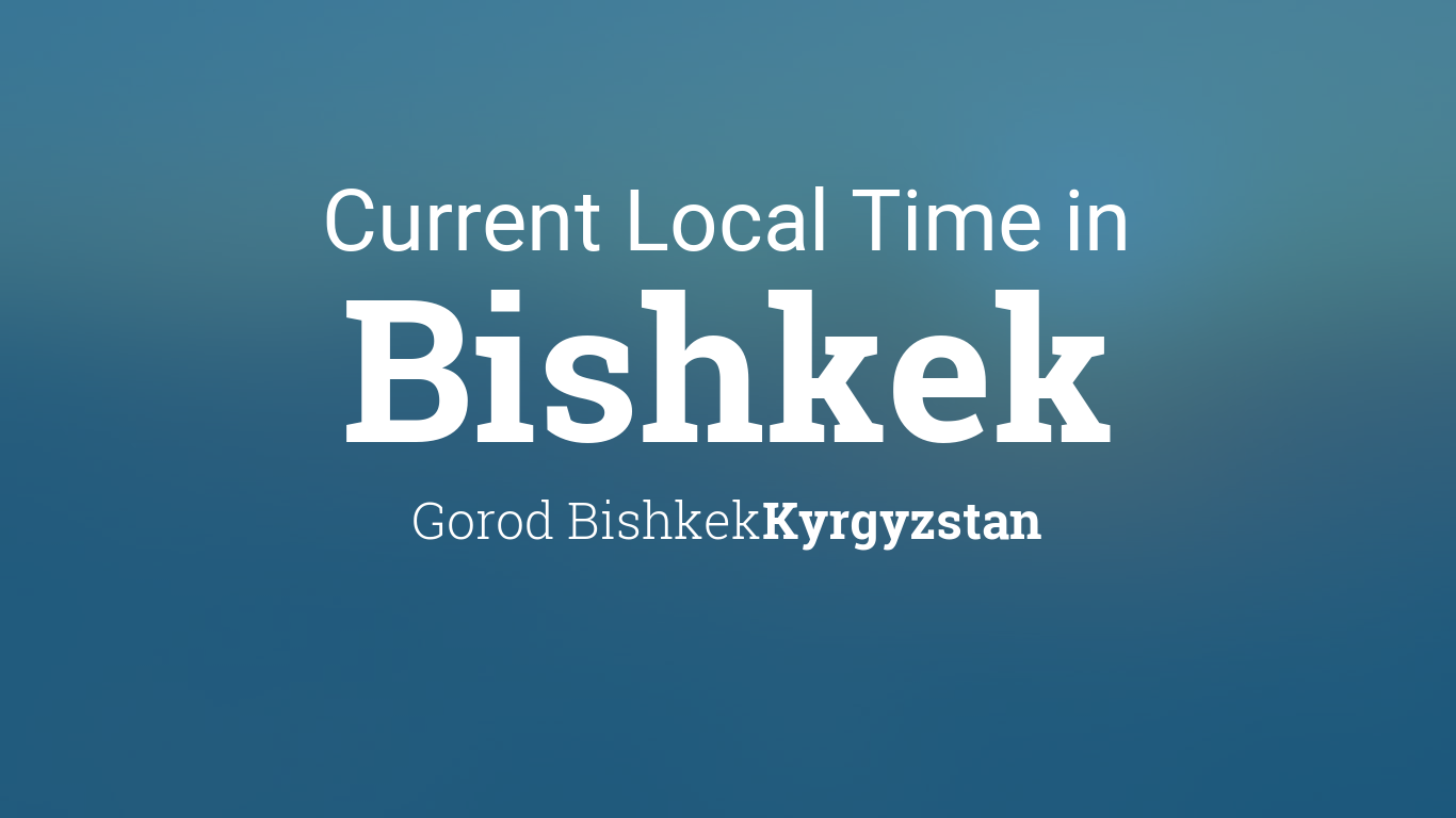 bishkek time zone