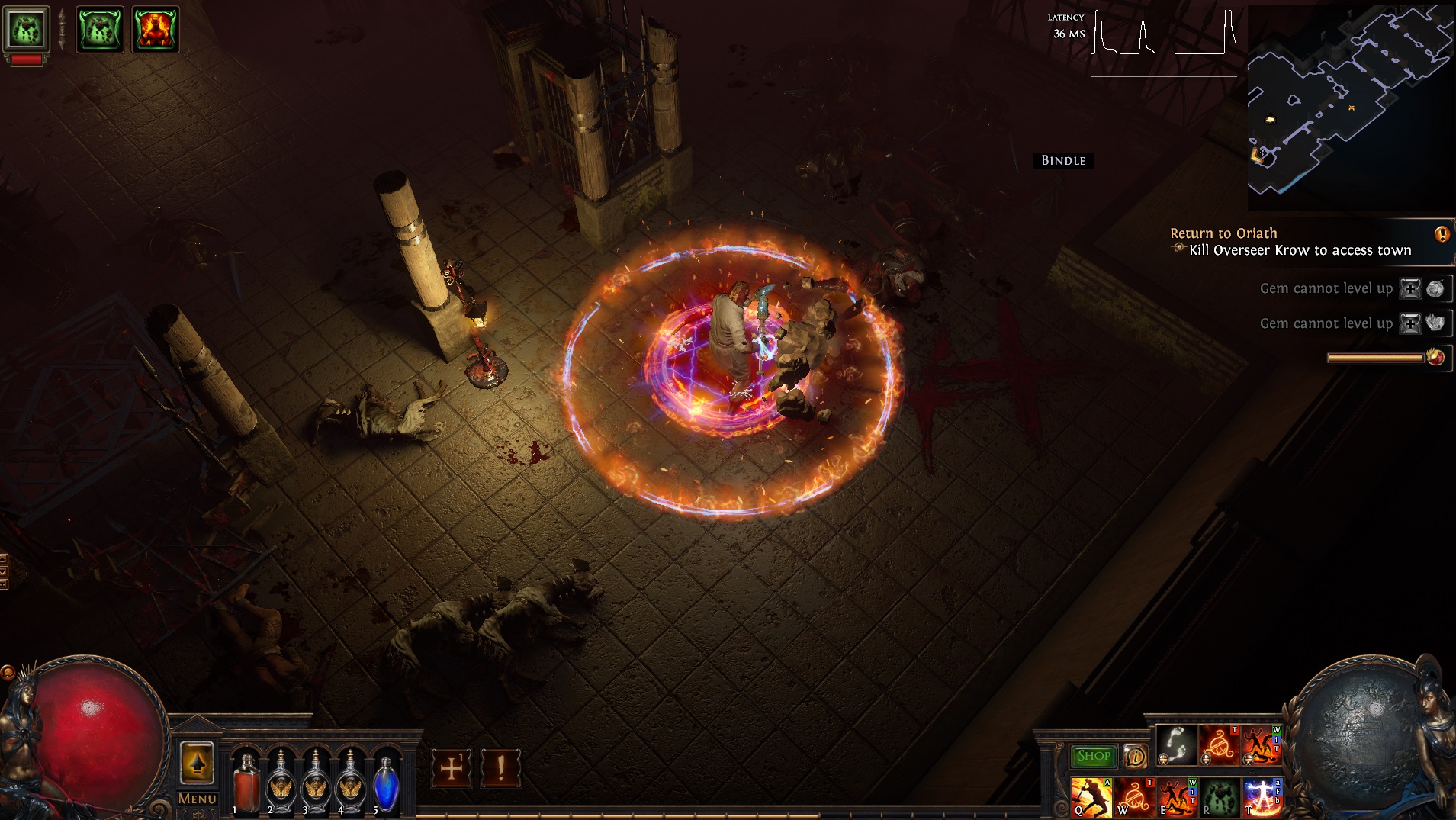 path of exile latency