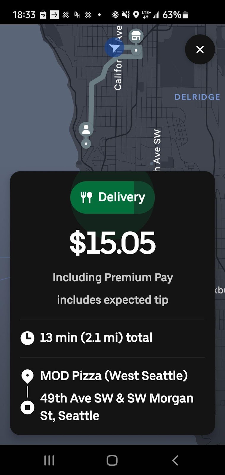 how to see total uber eats orders