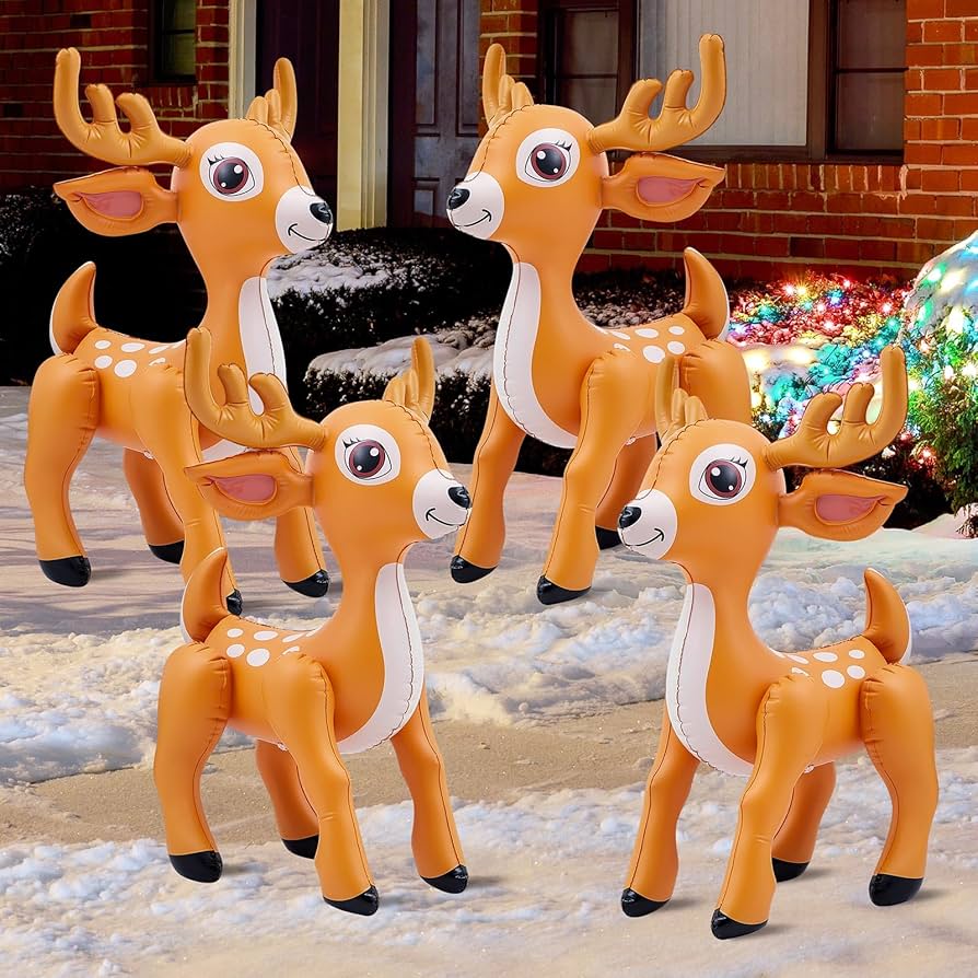 inflatable reindeer