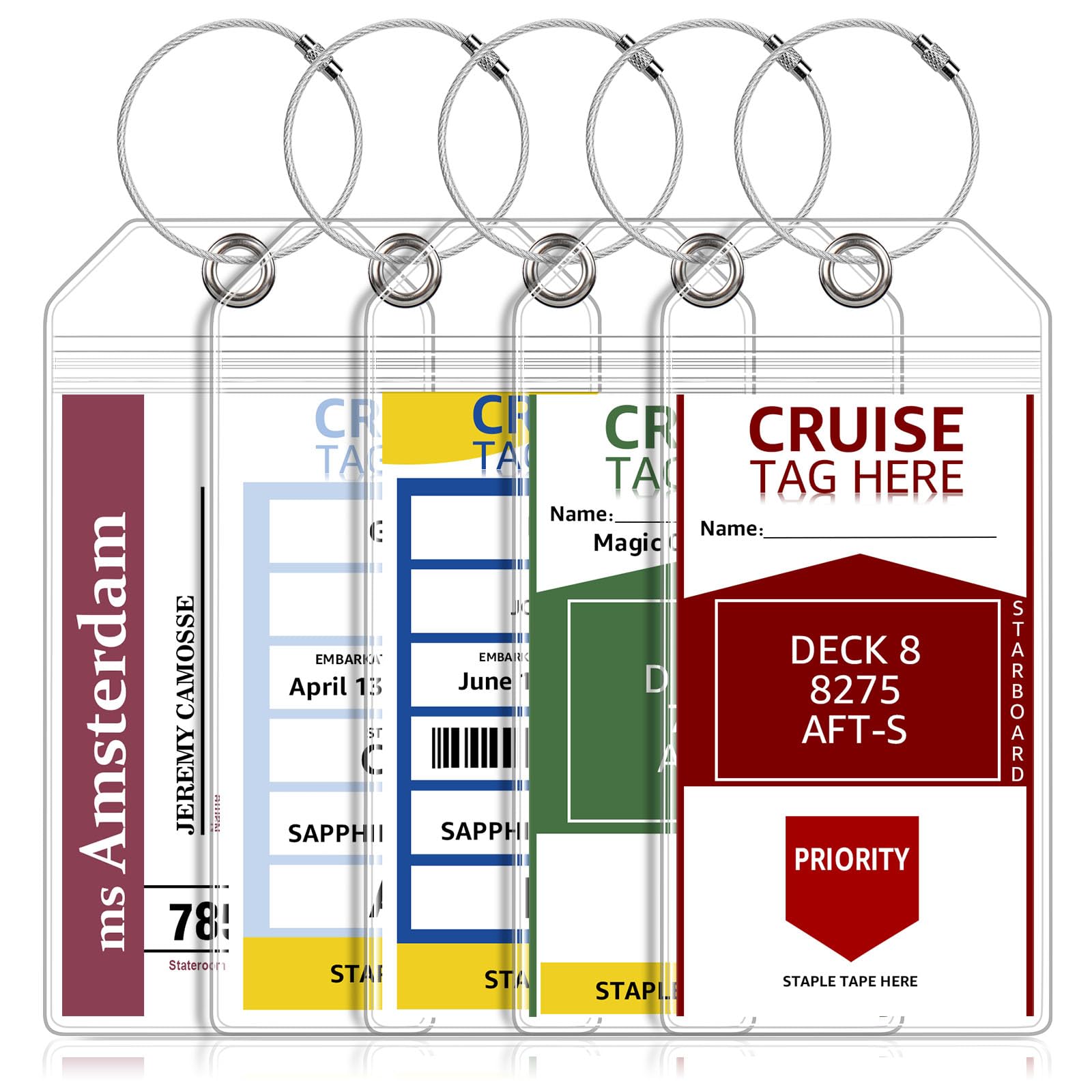 cruise luggage tag holders