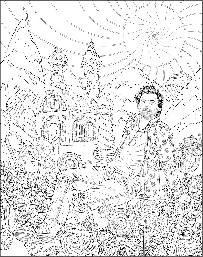 harry styles coloring book