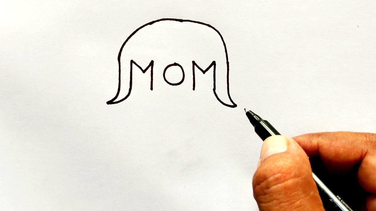 mom drawing easy