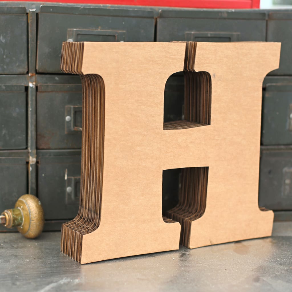 large cardboard letters