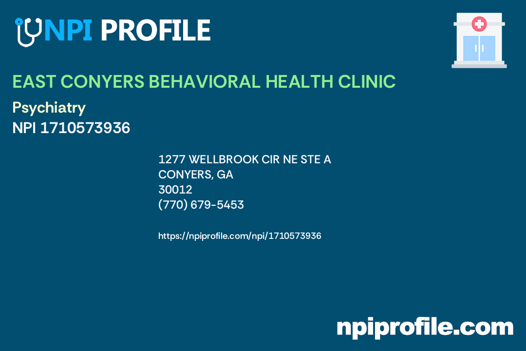 east conyers behavioral health clinic