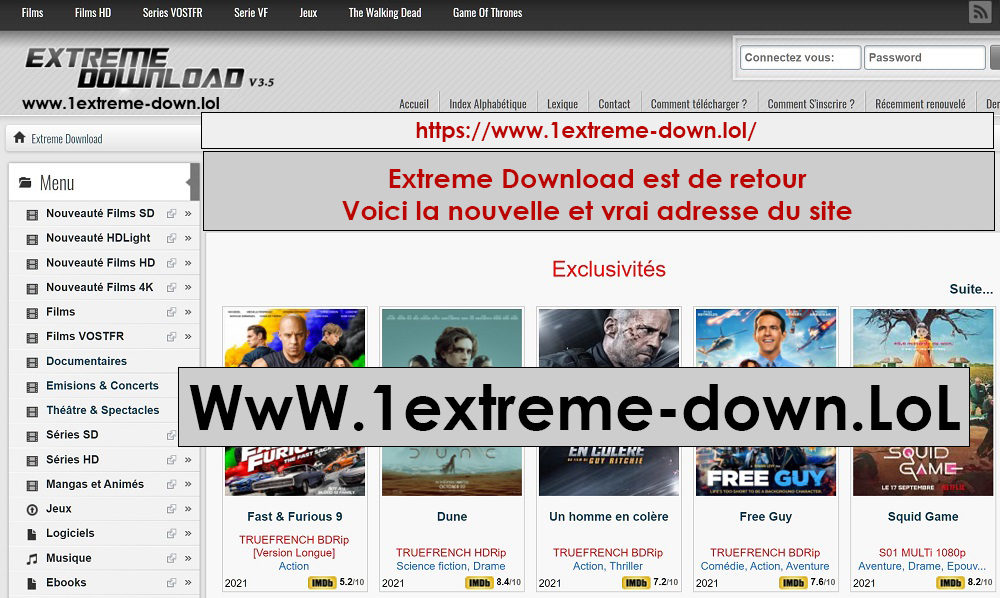 nouvelle adresse extreme download decembre 2022