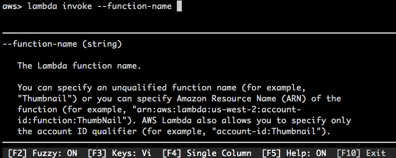 aws command line