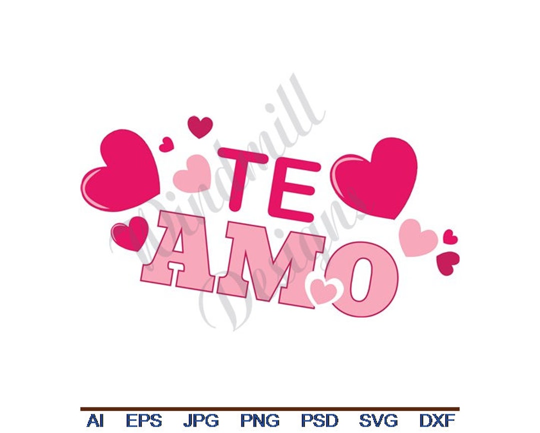 te amo clipart