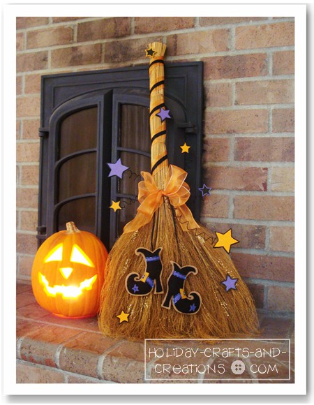 witch broom decorating ideas