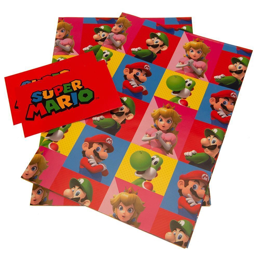 super mario gift wrap