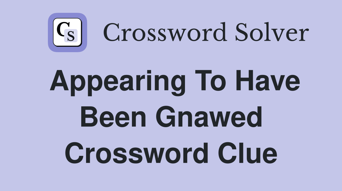 appearing crossword clue