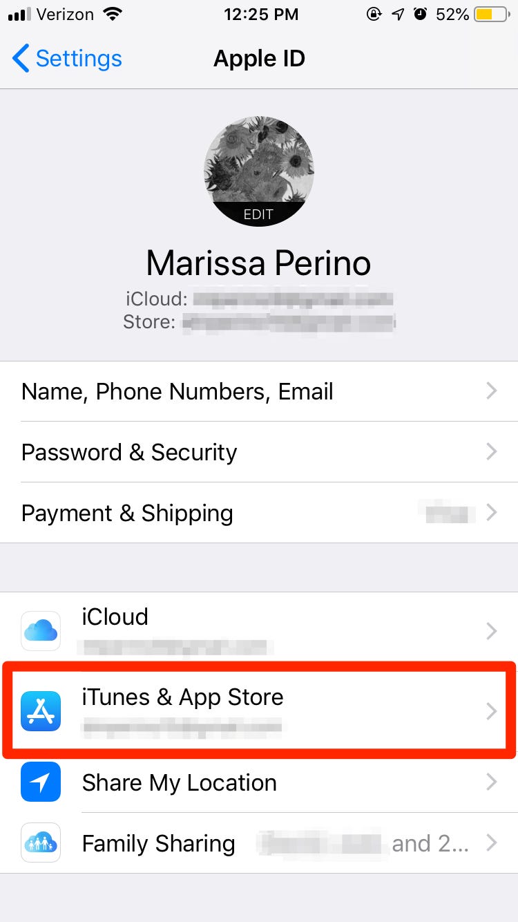 how to change apple id location