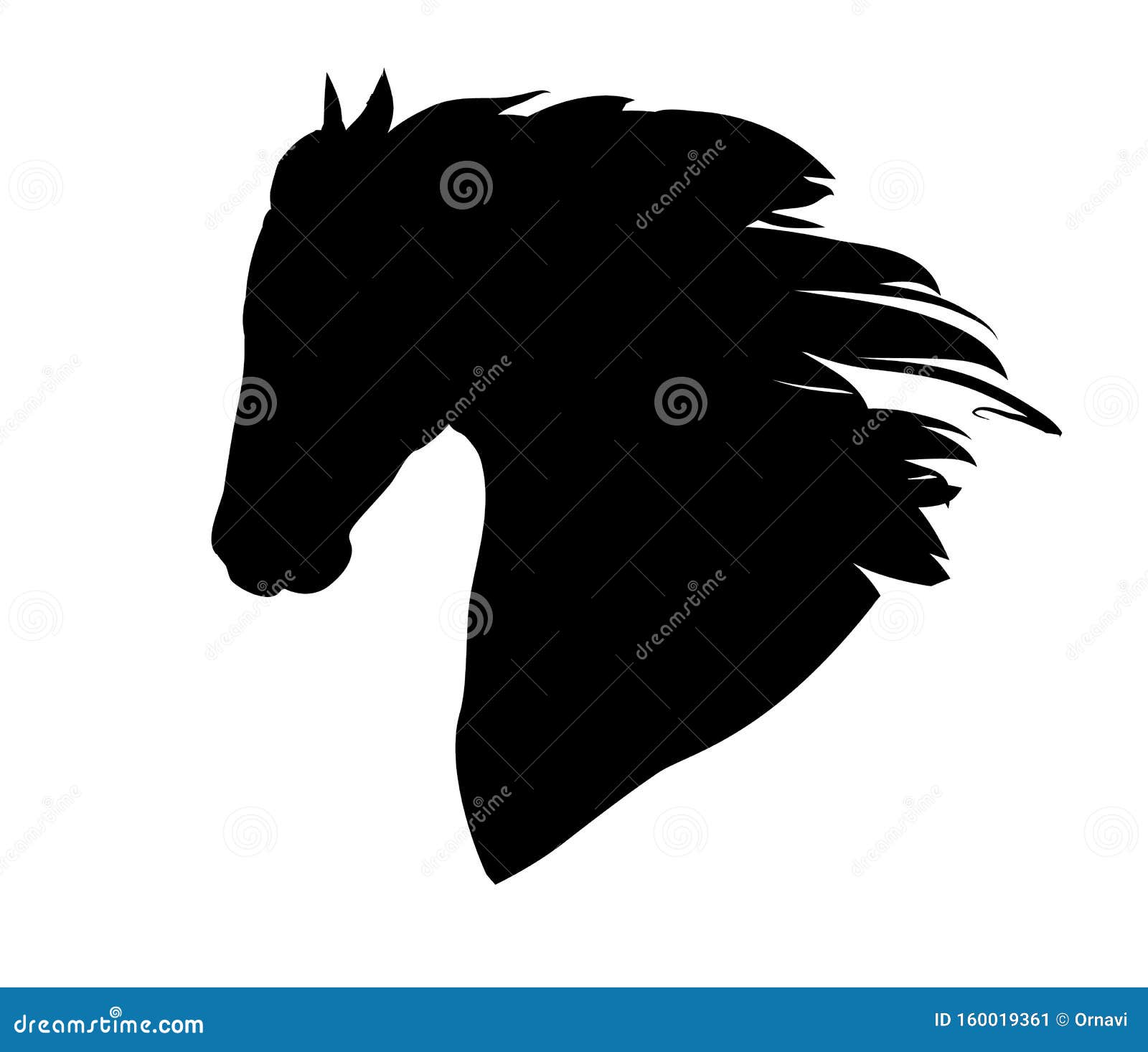 horse head silhouette