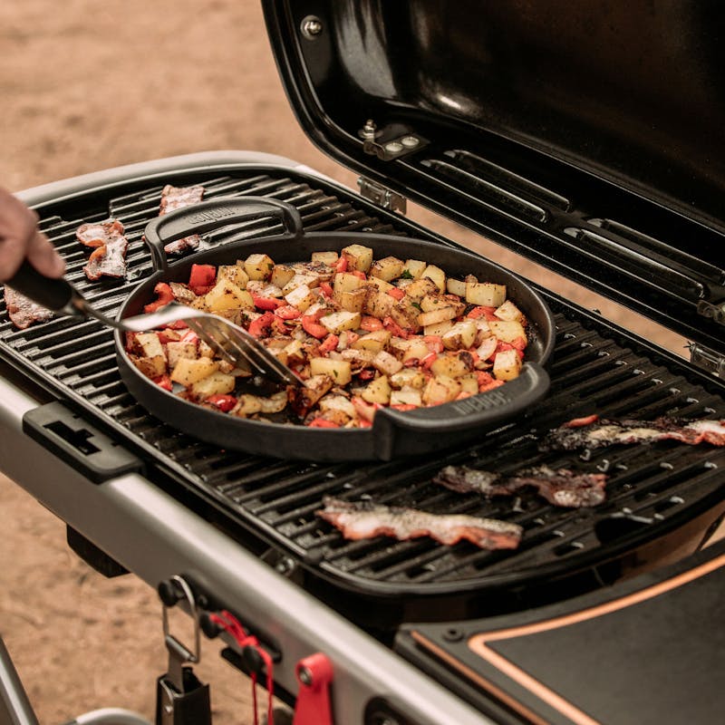 asador de carne portatil de gas