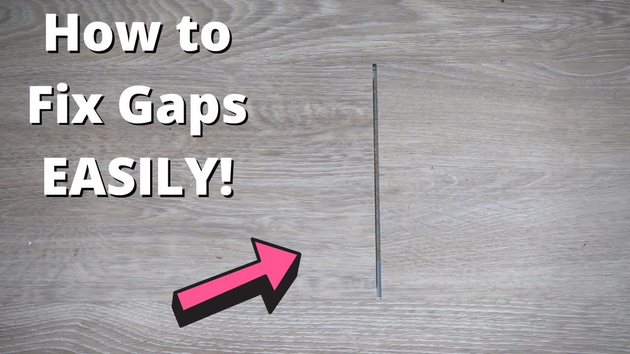 how to fix laminate floor gaps