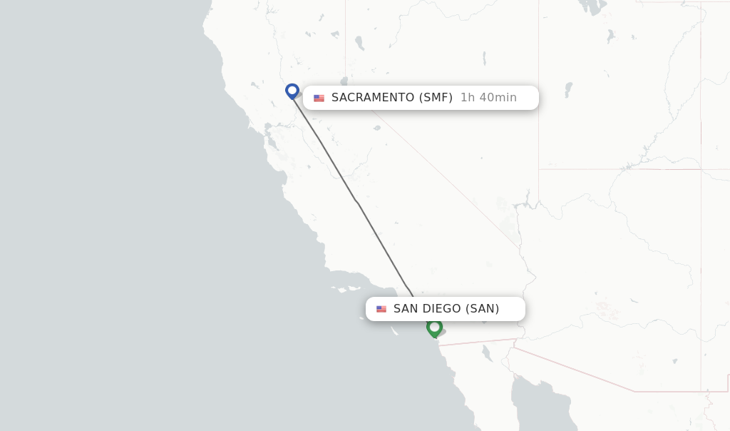 fly san diego to sacramento